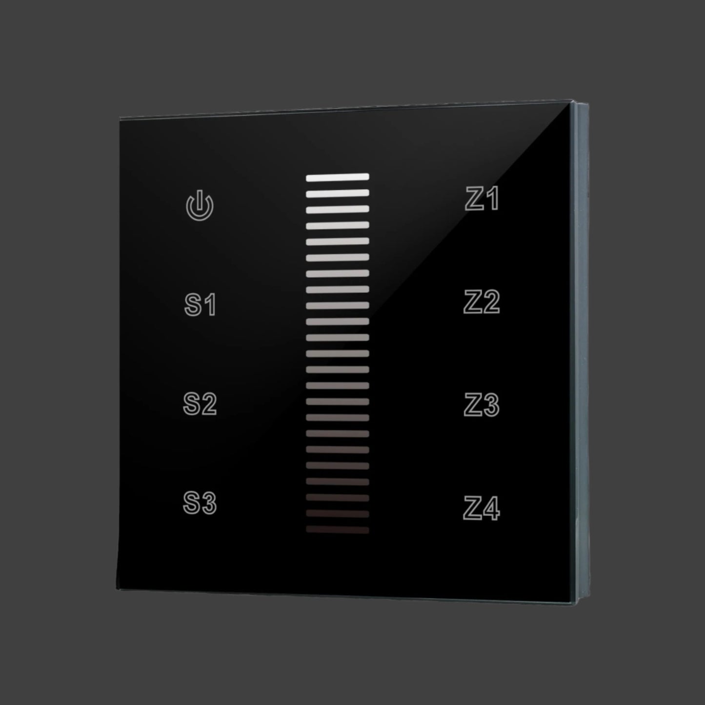 RF Single Colour LED Touch Panel - Black