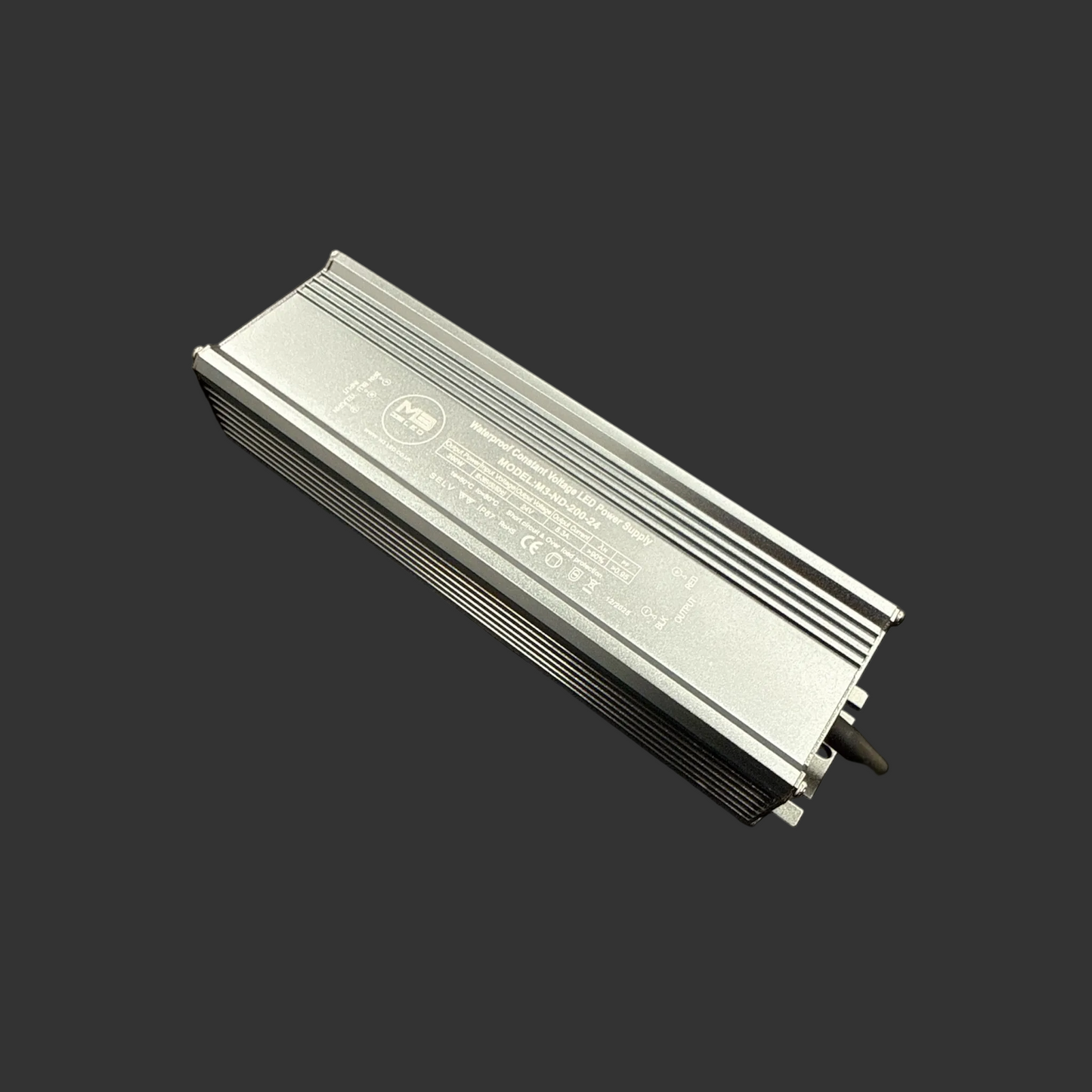 24V, 200W, Non-Dimmable LED Driver, IP67 Rated