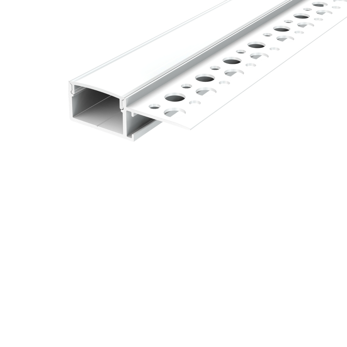 M3 LED 20mm Single Wing Plaster In LED Profile