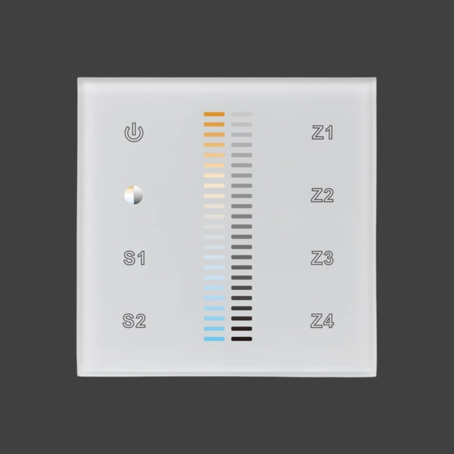 RF CCT LED Touch Panel - White