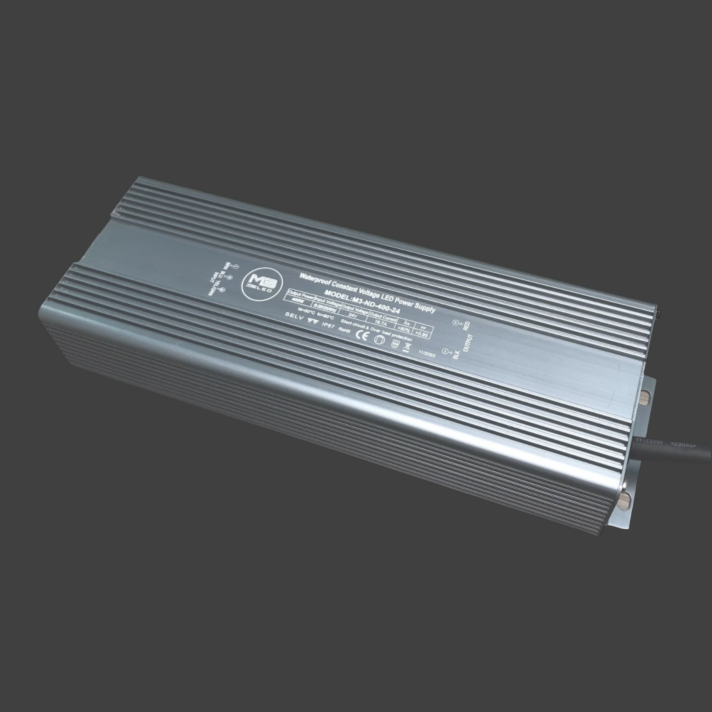 24V, 400W, Non-Dimmable LED Driver, IP67 Rated