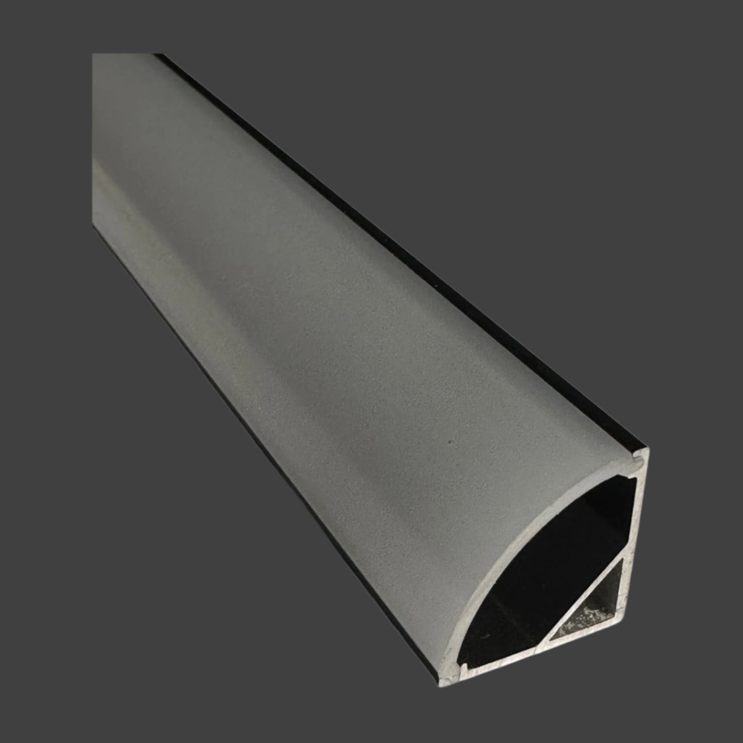 M3 LED 16mm x 16mm Black Corner Surface LED Profile