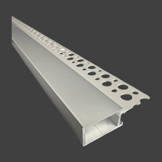 M3 LED 20mm Single Wing Plaster In LED Profile