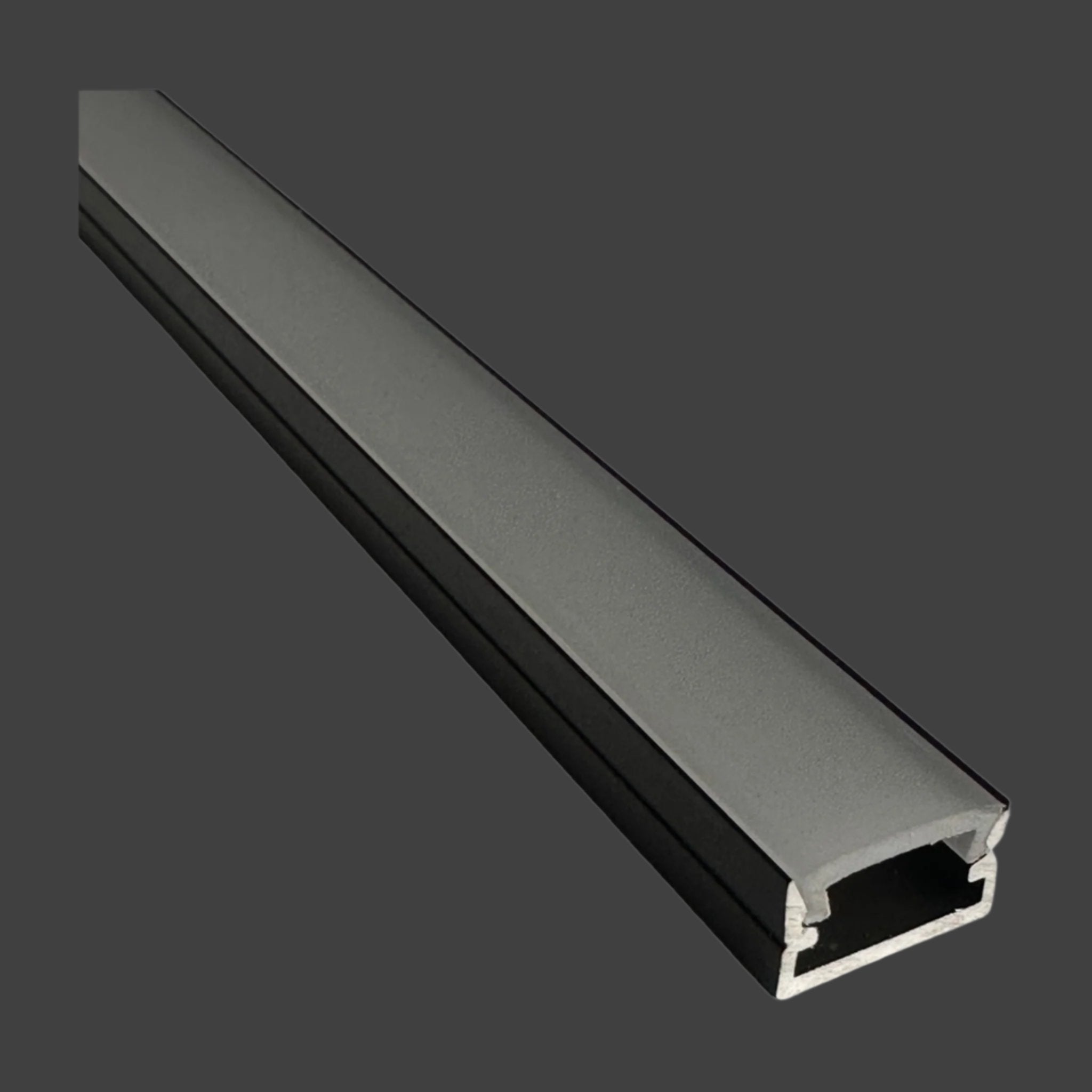 M3 LED 12mm x 7mm Black Surface LED Profile